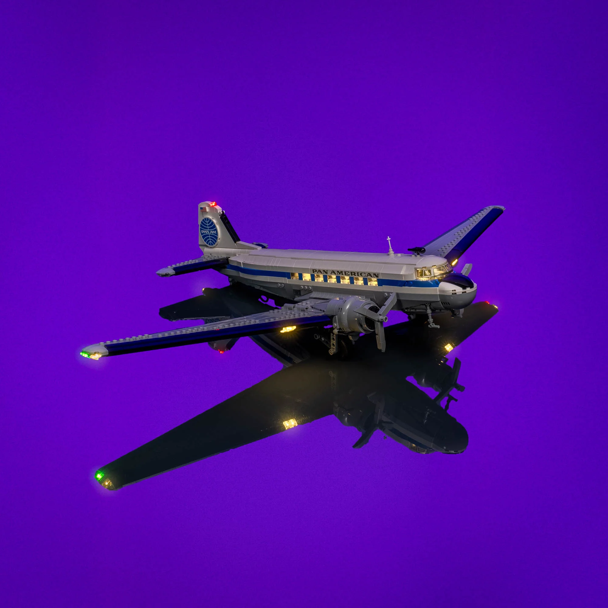 Light Kit for LEGO® Douglas™ DC-3™ PAN AM® Airliner #11378 - Image 9