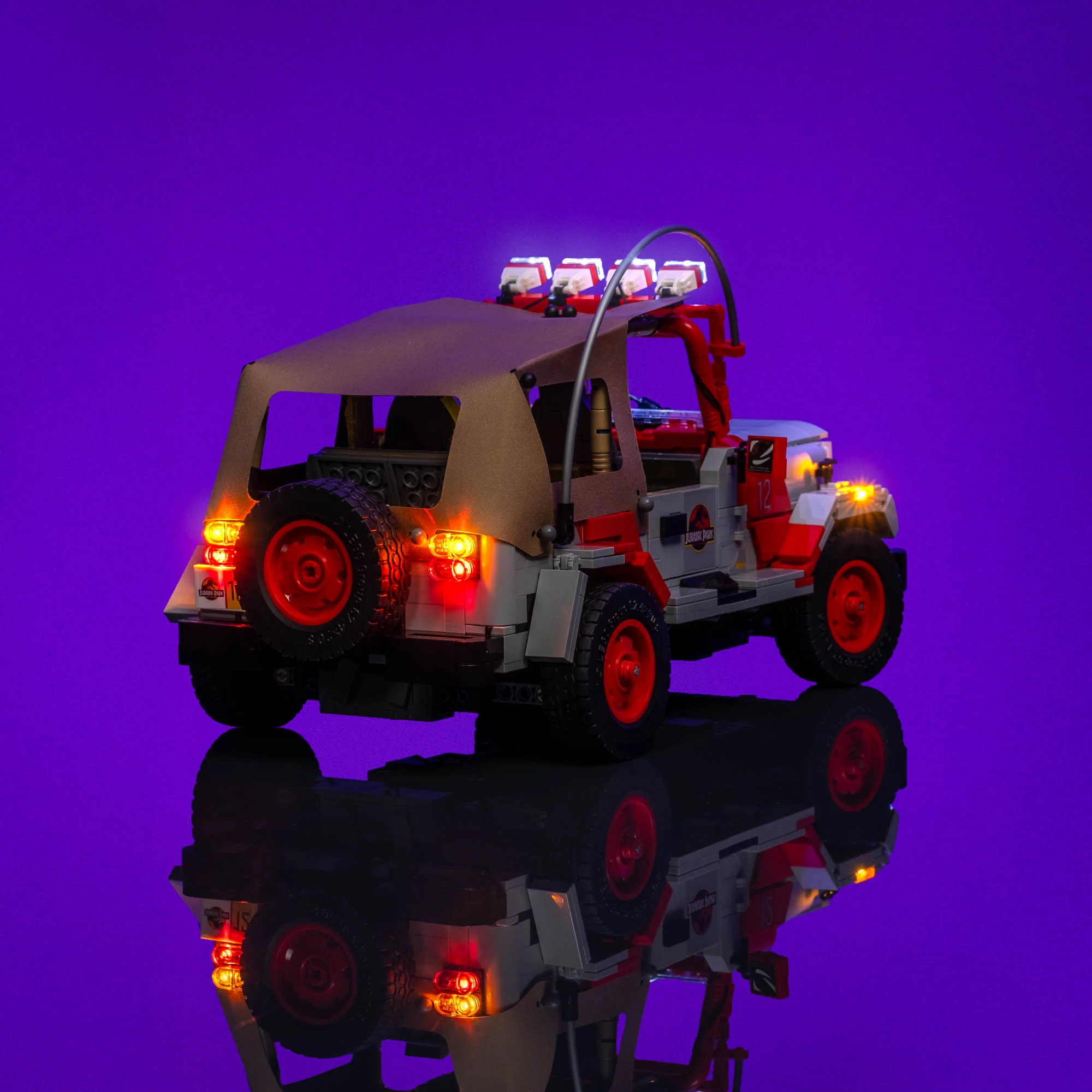 Light Kit for LEGO® Jurassic Park Jeep Wrangler #77984 - Image 6