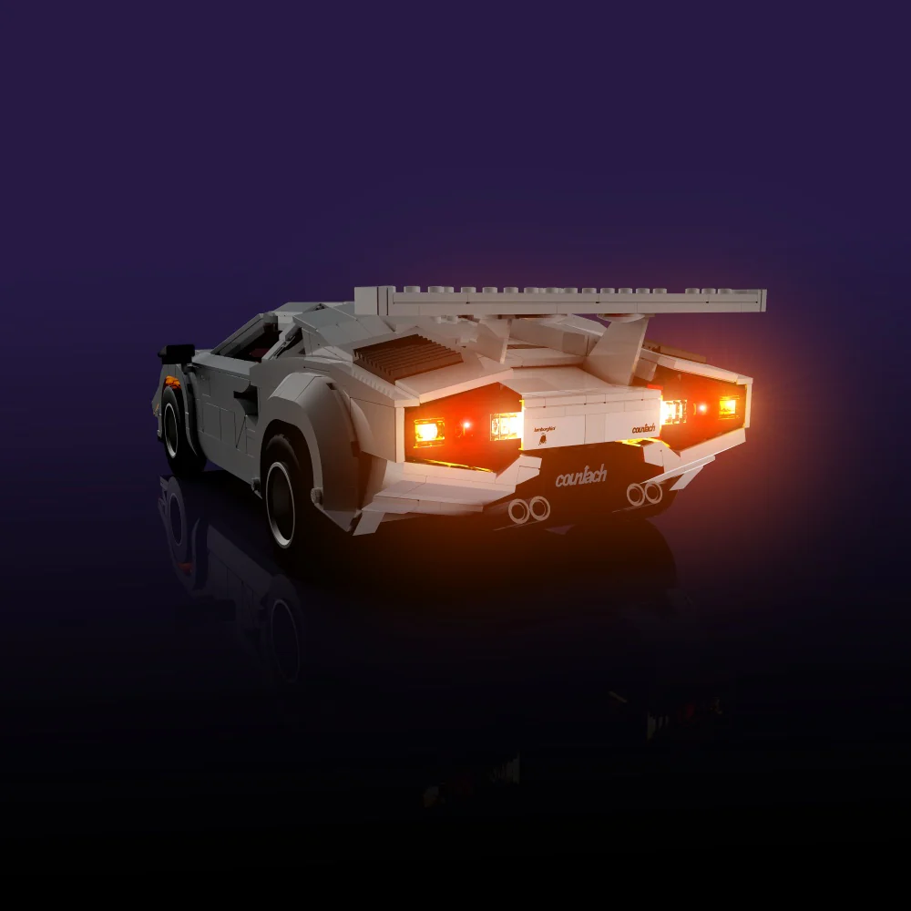 Light Kit for LEGO® Lamborghini Countach 5000 Quattrovalvole #10337 - Image 10