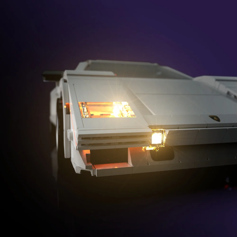Light Kit for LEGO® Lamborghini Countach 5000 Quattrovalvole #10337 - Image 6