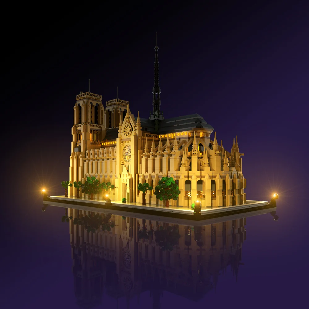 Light Kit for LEGO® Notre-Dame de Paris #21061 - Image 3