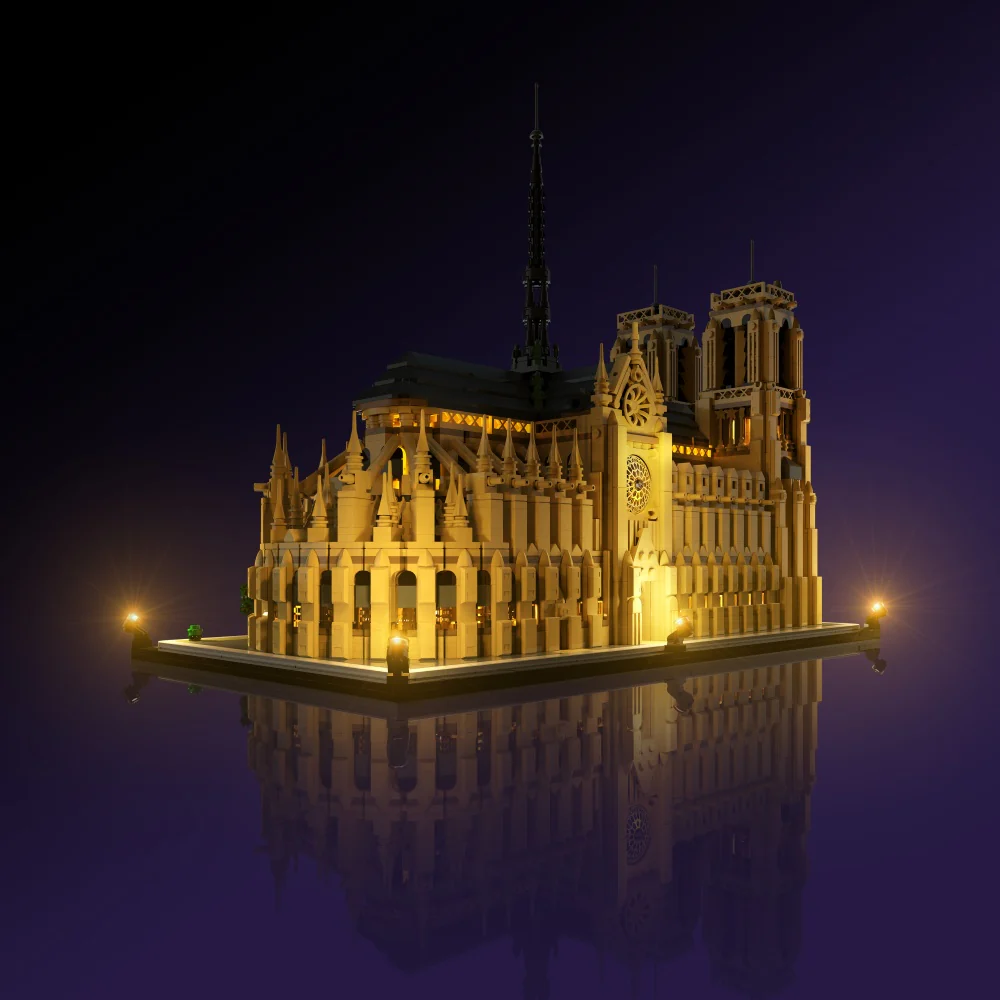 Light Kit for LEGO® Notre-Dame de Paris #21061 - Image 9