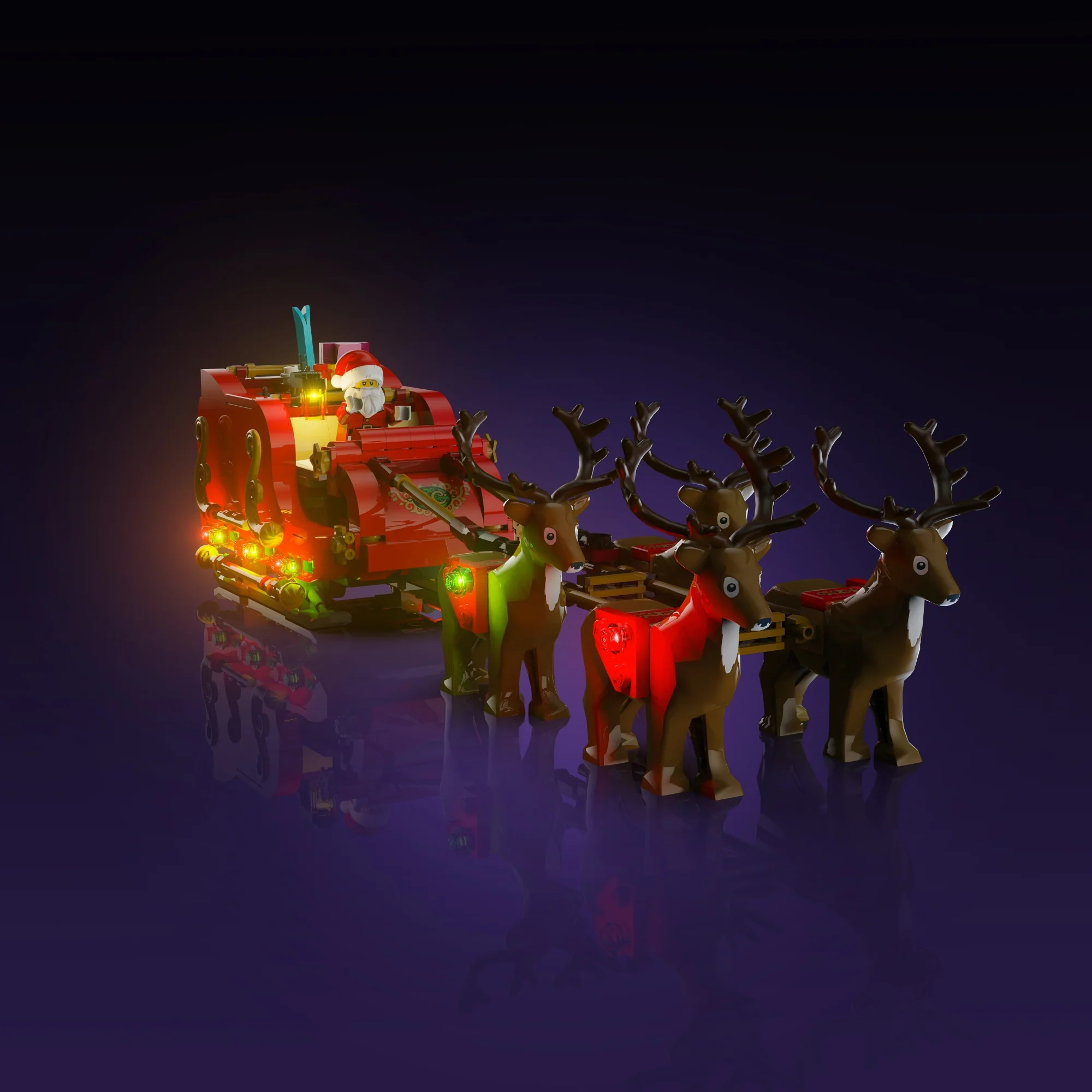 Light Kit for LEGOĀ® Santa's Sleigh #40499 - Image 3
