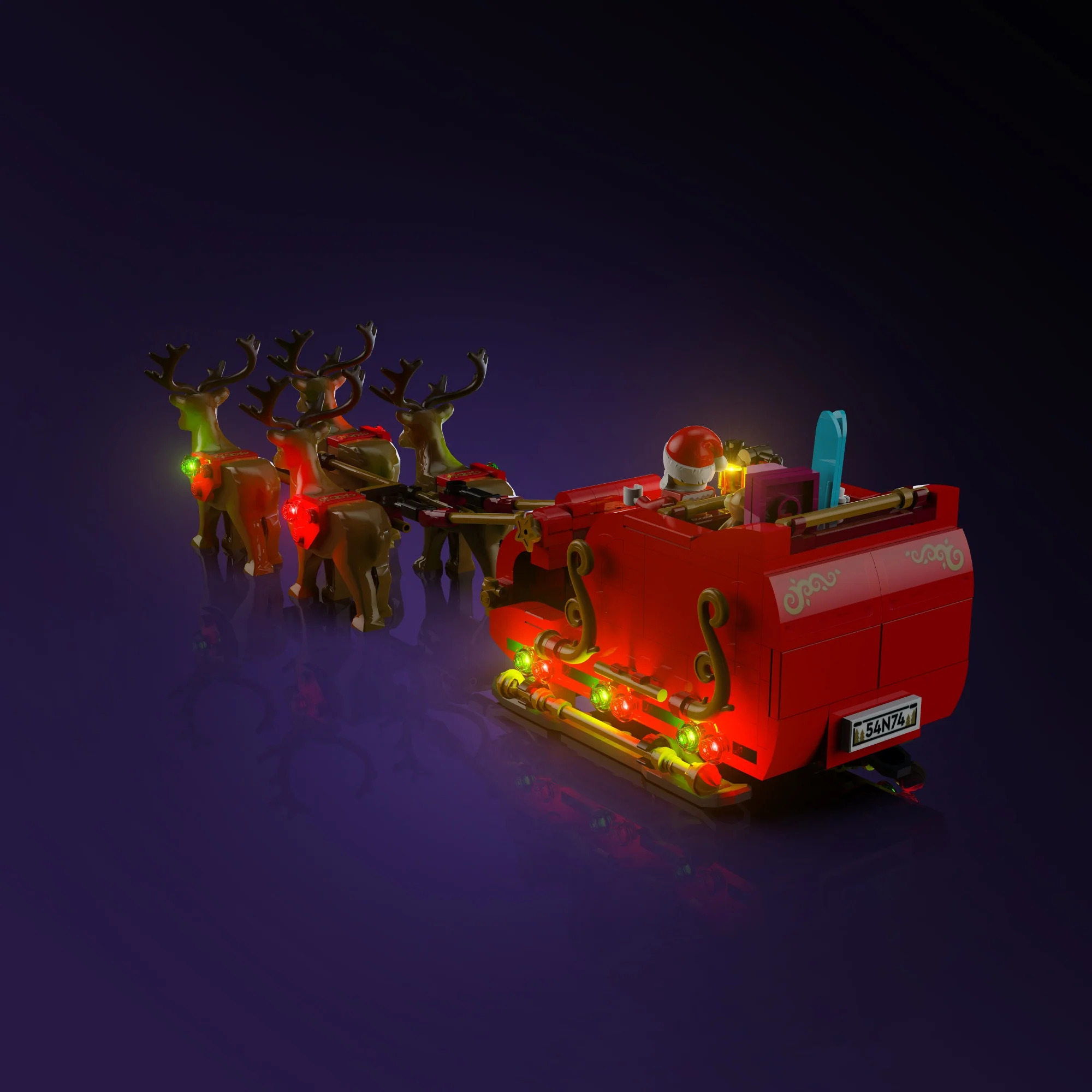 Light Kit for LEGOĀ® Santa's Sleigh #40499 - Image 7