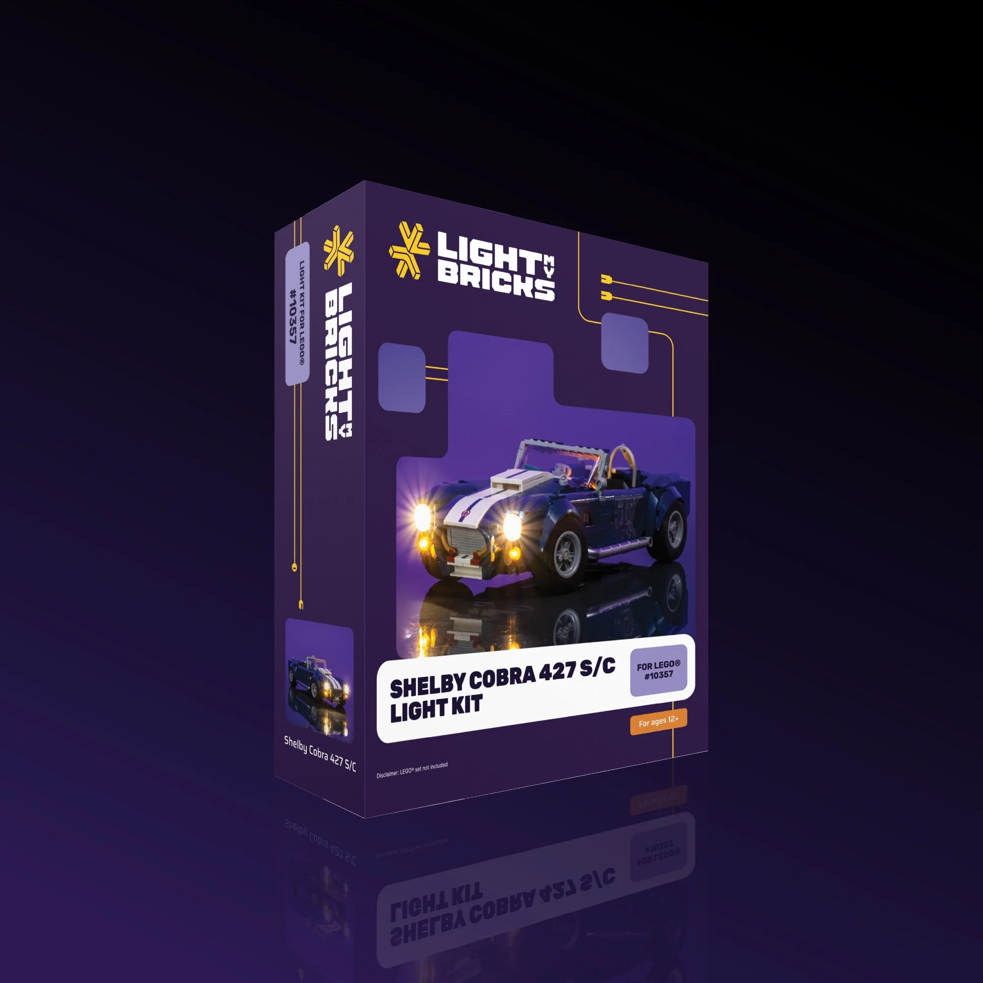Light Kit for LEGO® Shelby Cobra 427 S/C #10357 - Image 11