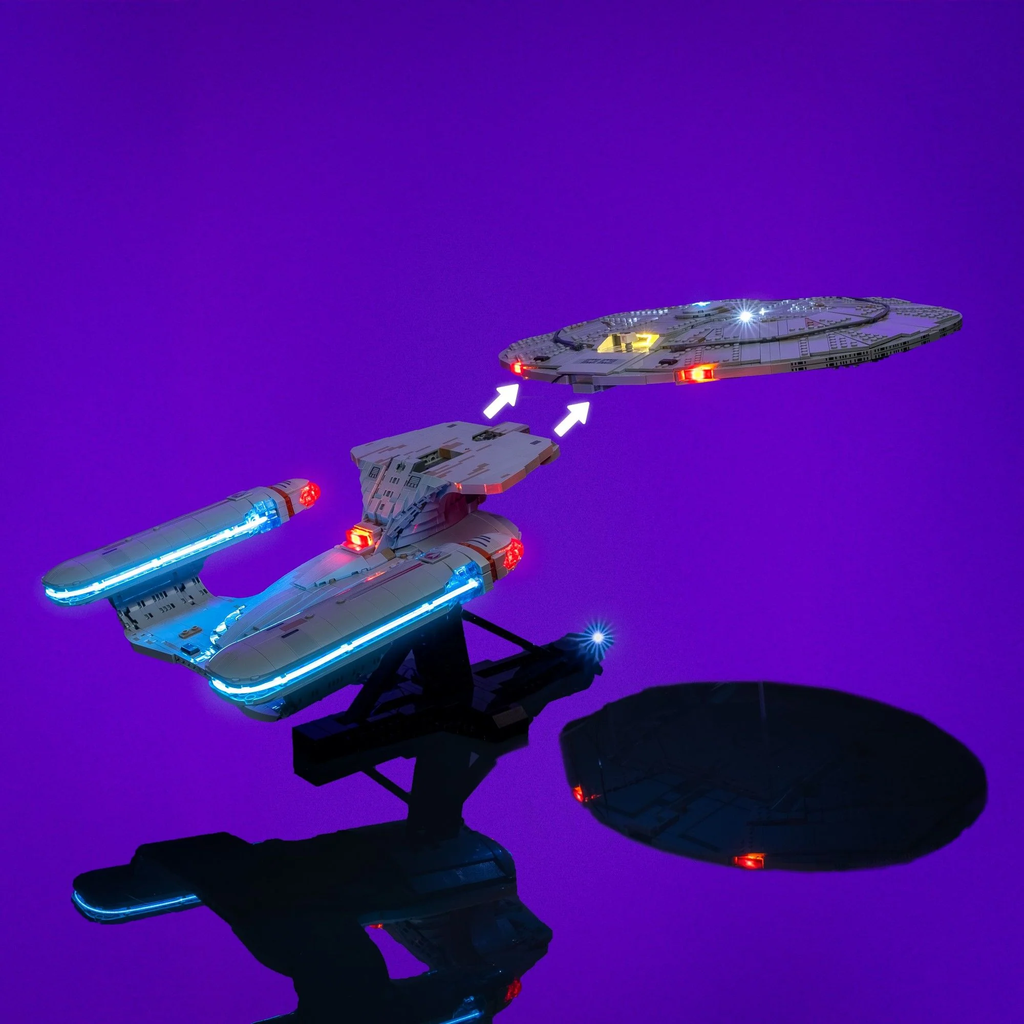 Light Kit for LEGO® Star Trek: U.S.S. Enterprise NCC-1701-D™ #10356 - Image 11