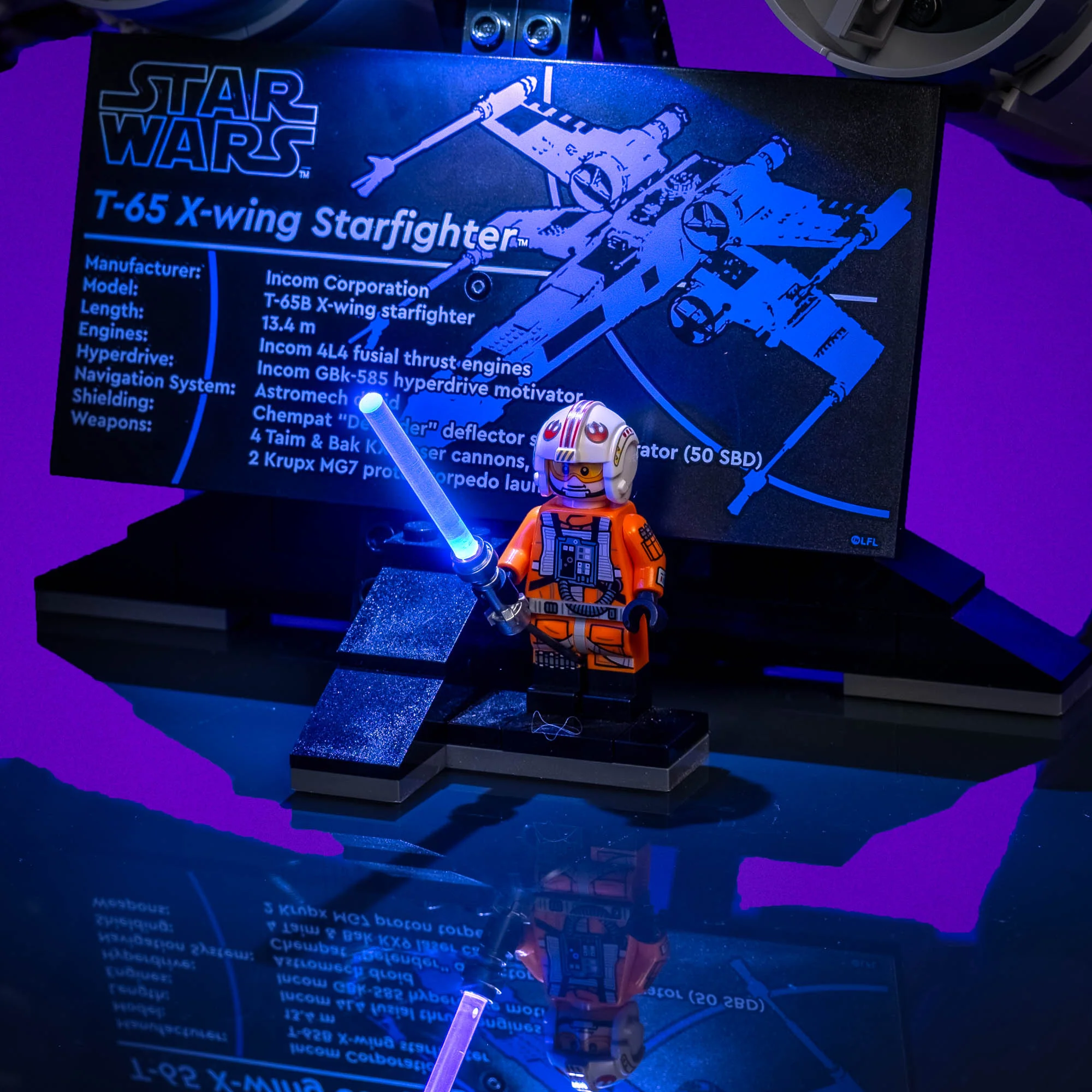 Light Kit for LEGO® Star Wars X-Wing Starfighter #75355 - Image 3