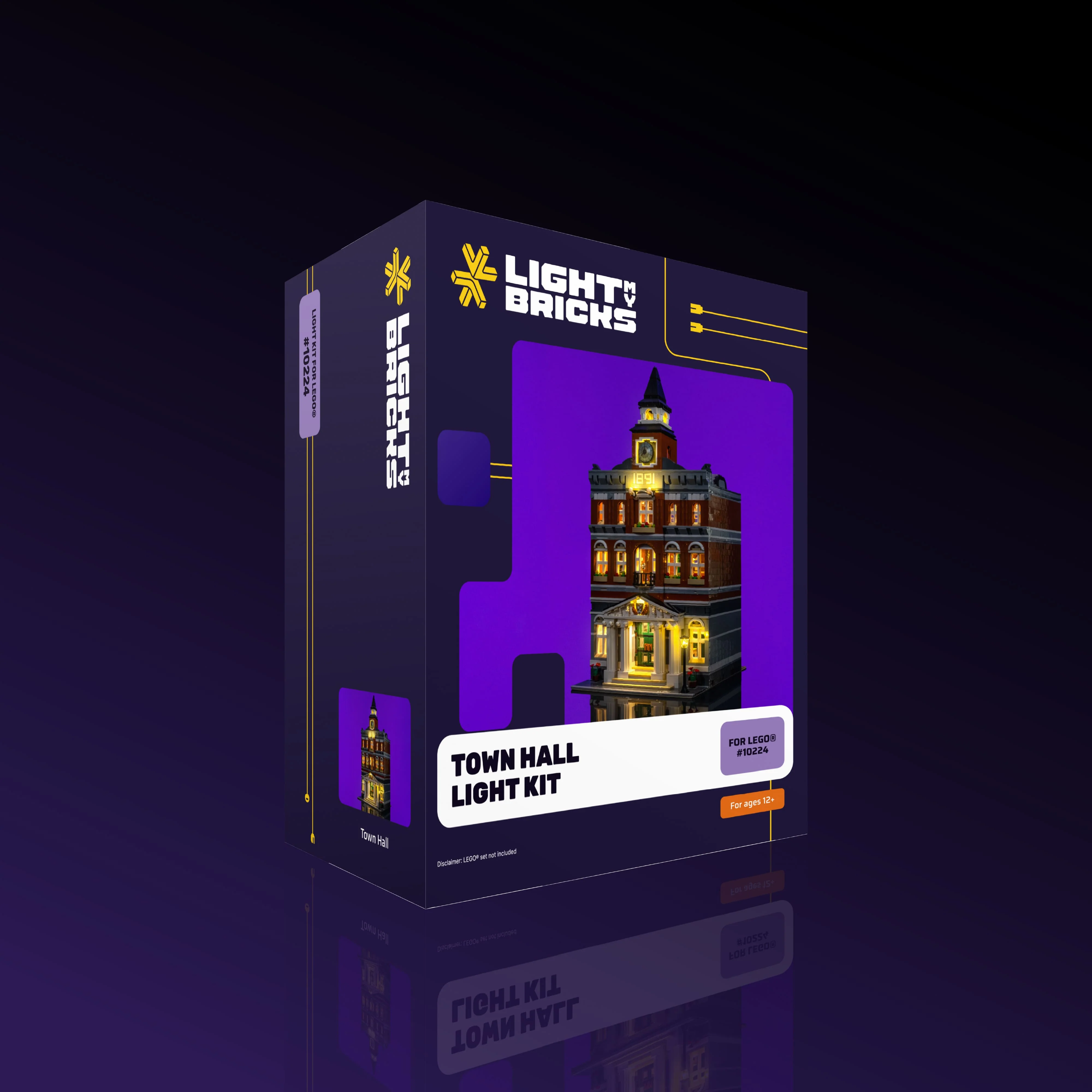 Light Kit for LEGO® Town Hall #10224 - Image 17