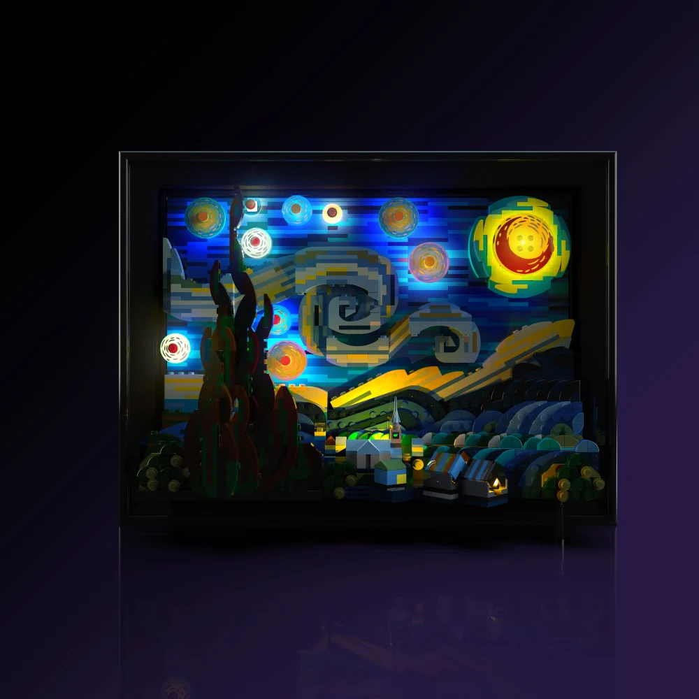 Light Kit for LEGOĀ® Vincent van Gogh - The Starry Night #21333 - Image 3