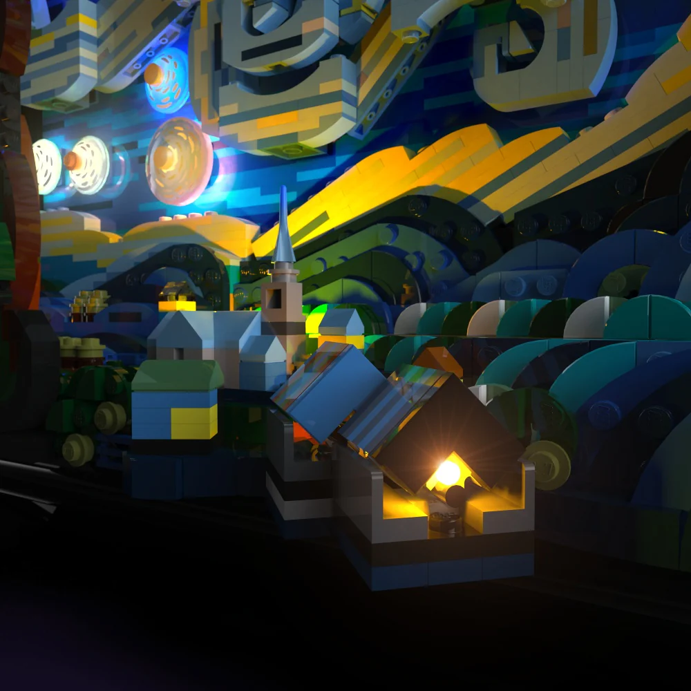 Light Kit for LEGOĀ® Vincent van Gogh - The Starry Night #21333 - Image 5