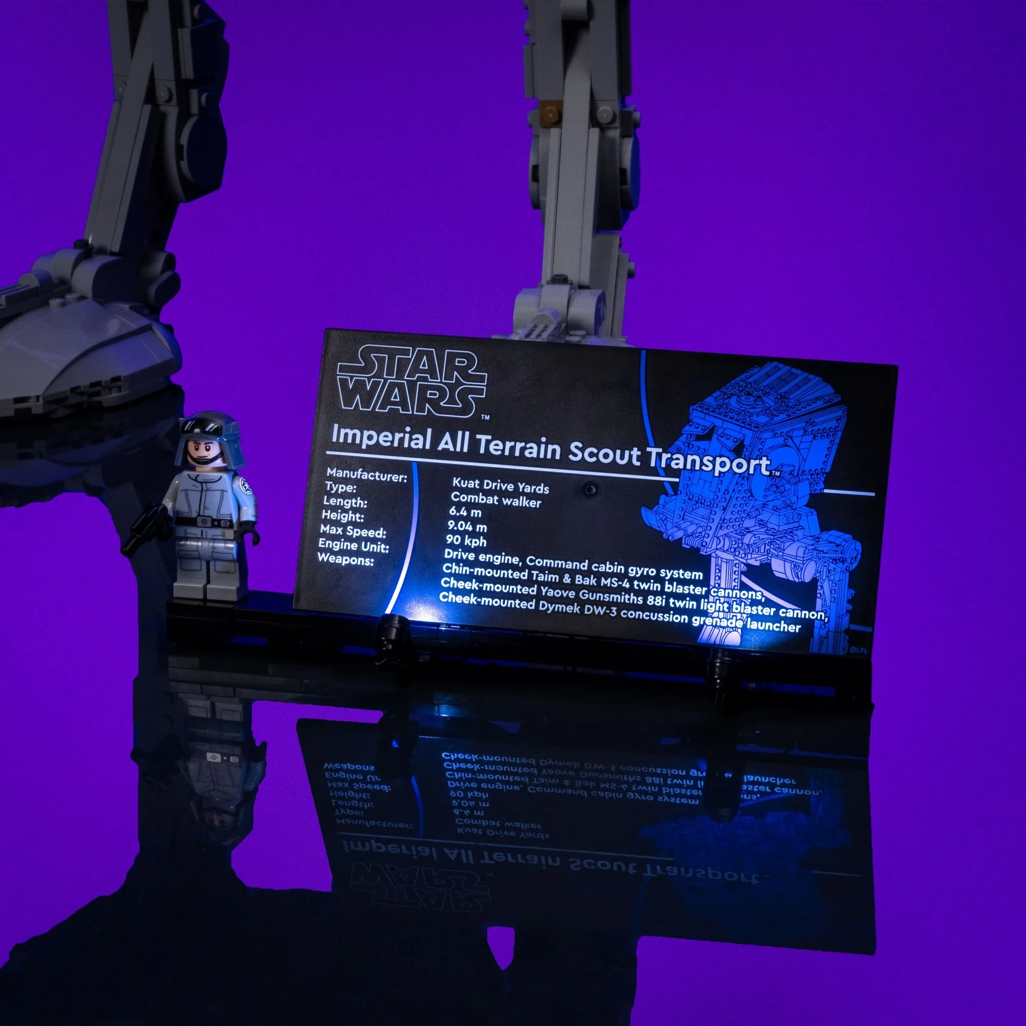 Light Kit for LEGO® Star Wars™ AT-ST™ Walker #75417 - Image 7