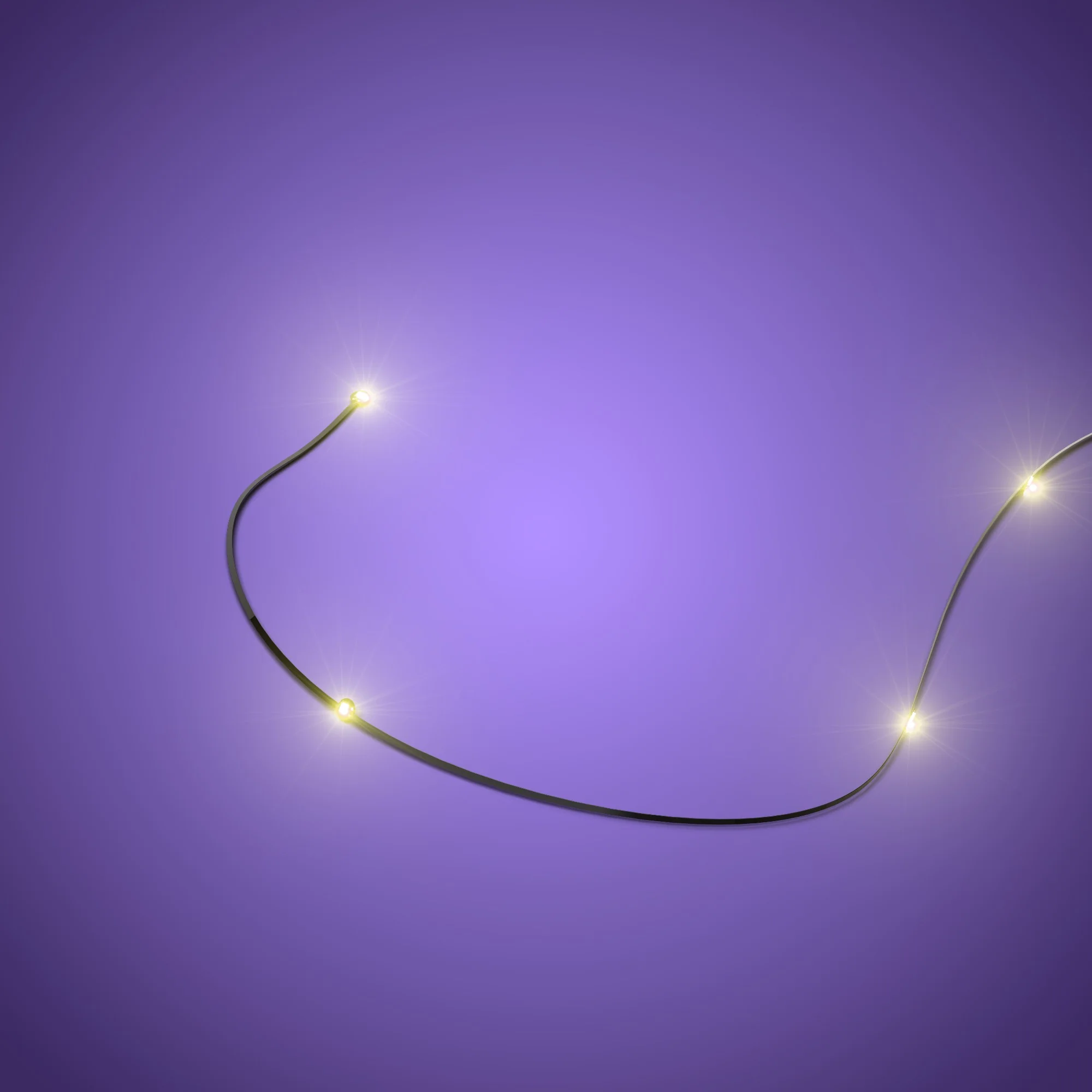 Astro Light String Rotating Sequence Effect 4 LEDs - Warm White 15cm