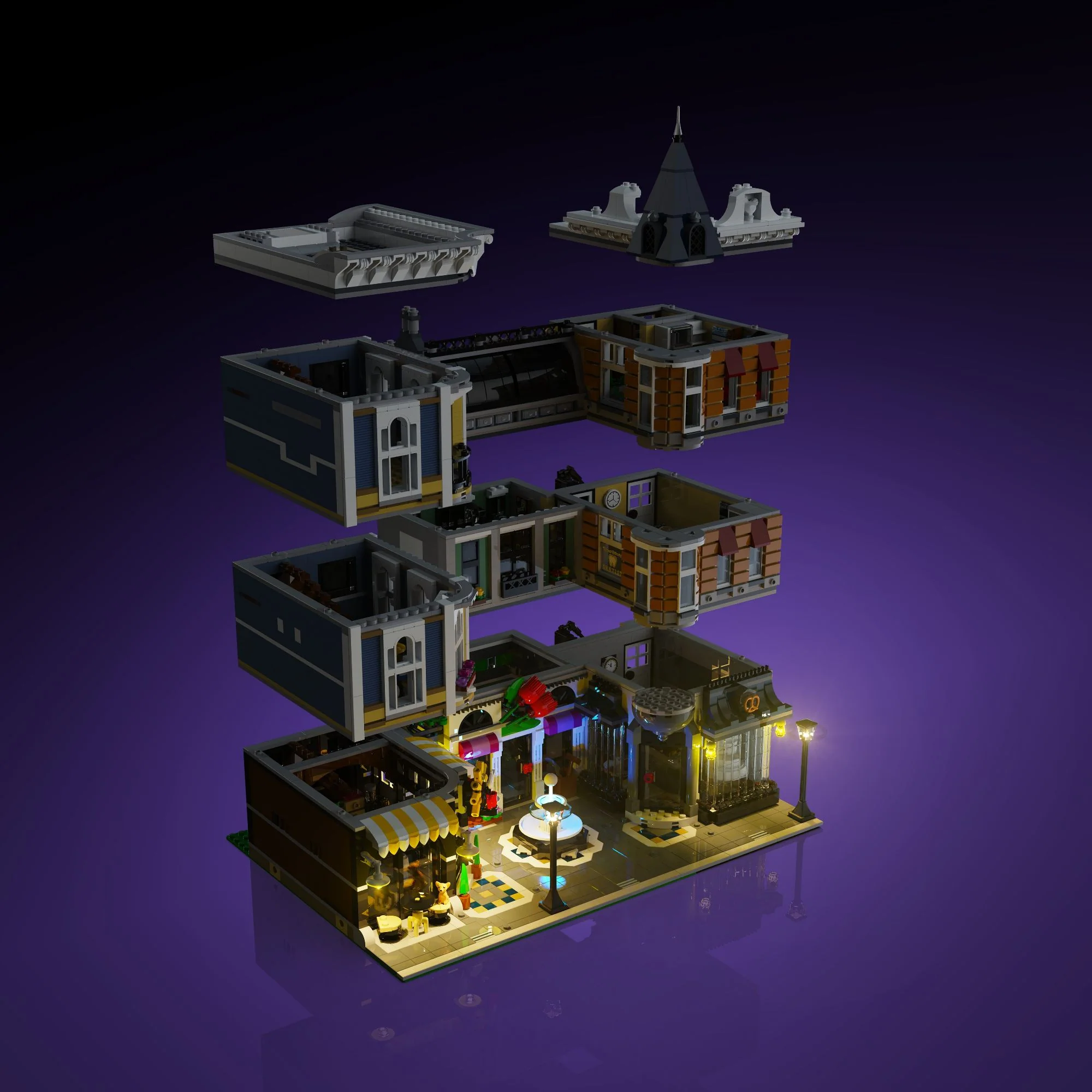 Light Kit for LEGO® Assembly Square #10255 - Image 10