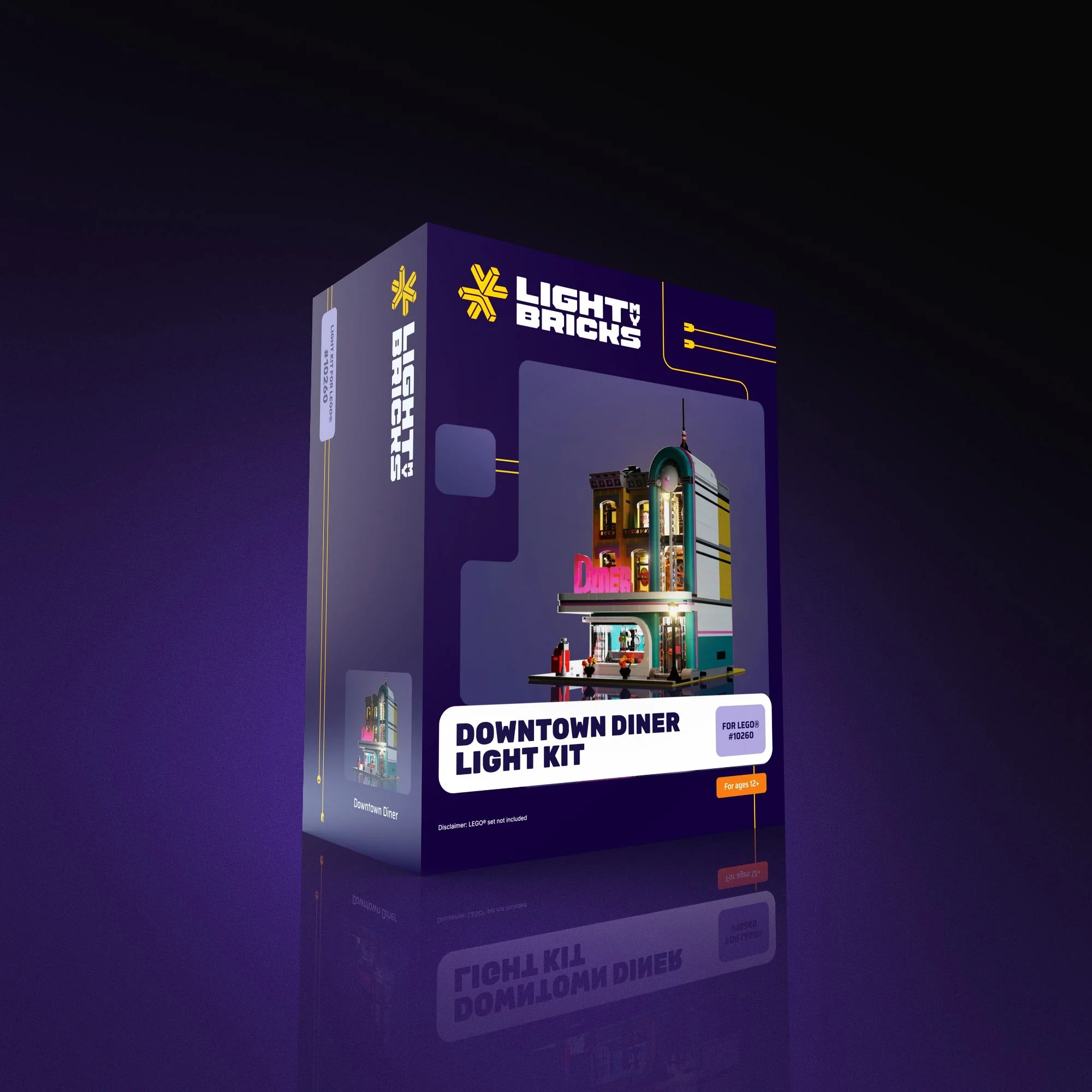 Light Kit for LEGO® Downtown Diner #10260 - Image 11