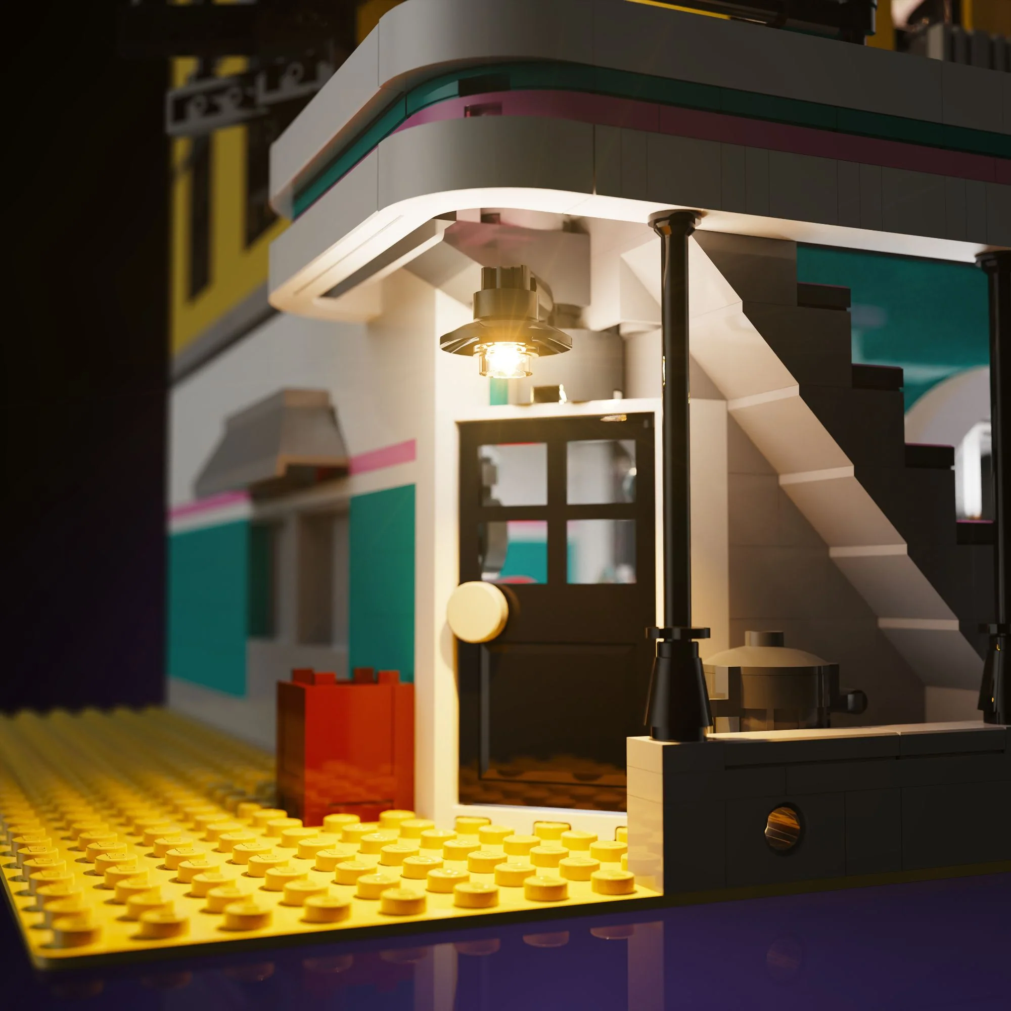 Light Kit for LEGO® Downtown Diner #10260 - Image 9