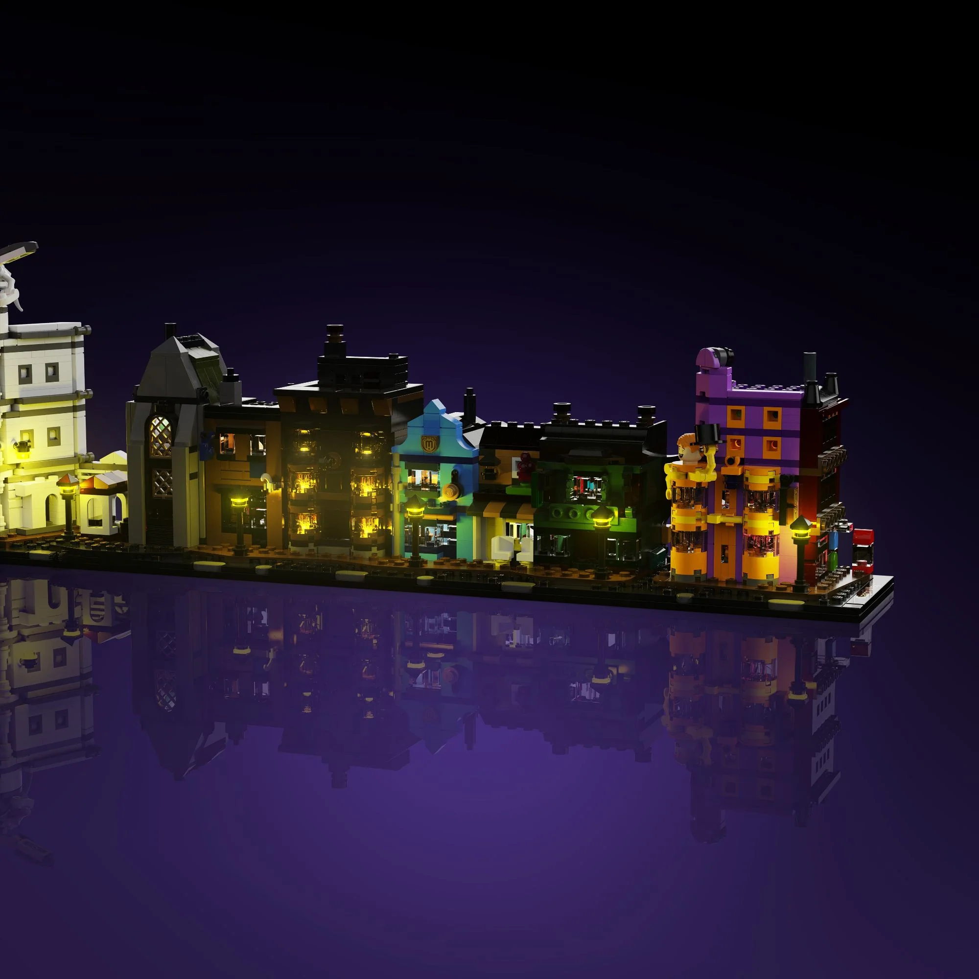 Light Kit for LEGO® Harry Potter Diagon Alley Wizarding Shops #76444 - Image 9