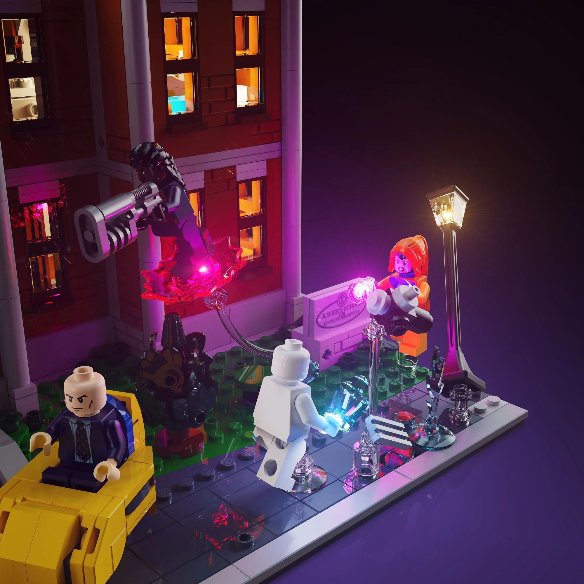 Light Kit for LEGO® Marvel X-Men: The Mansion #76294 - Image 8