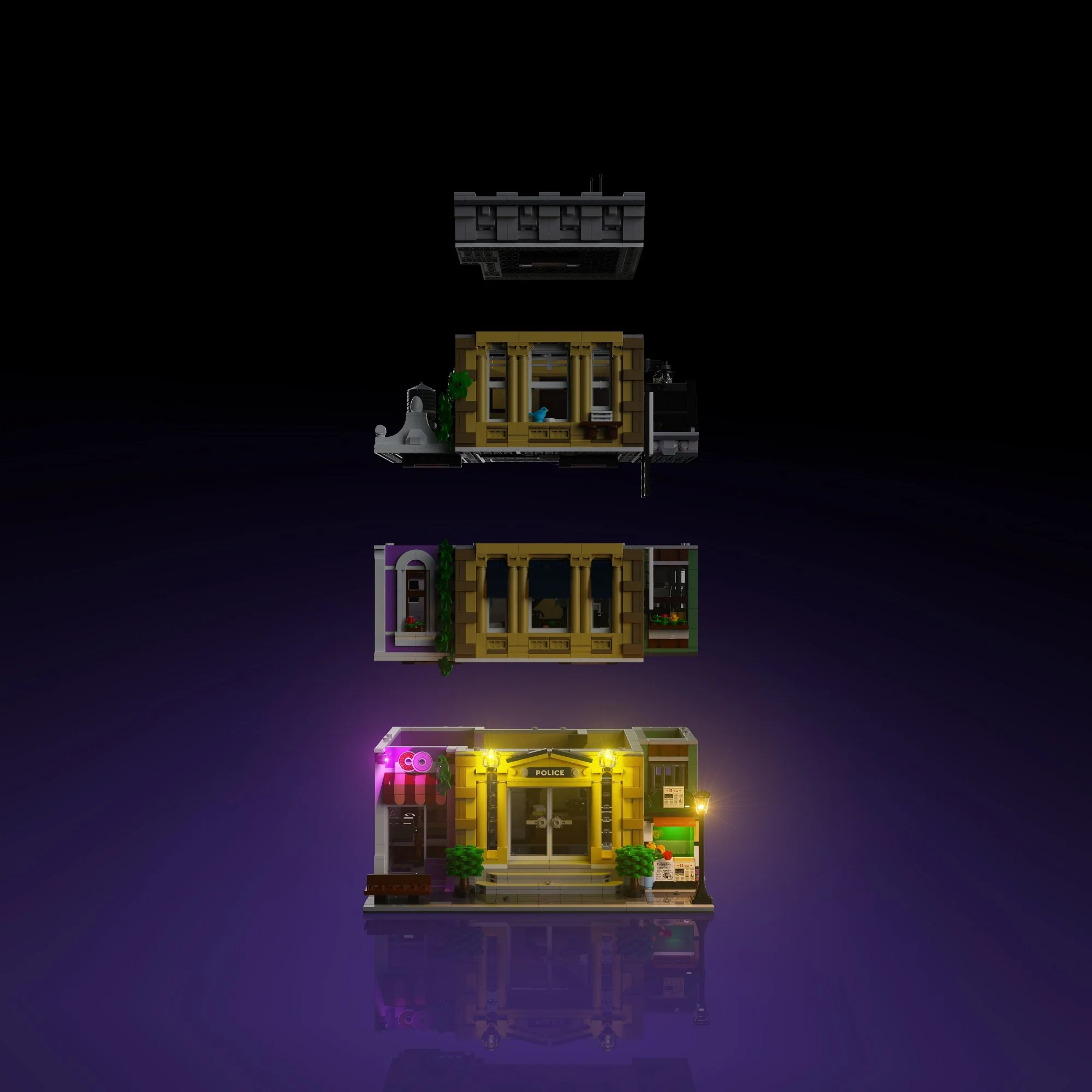Light Kit for LEGO® Police Station #10278 - Image 9